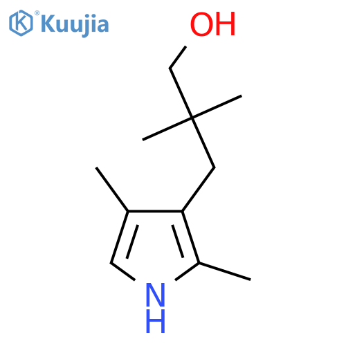 3-(2,4-dimethyl-1H-pyrrol-3-yl)-2,2-dimethylpropan-1-ol structure
