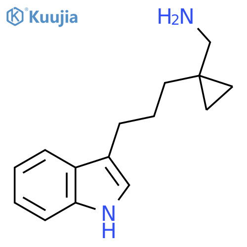 {1-3-(1H-indol-3-yl)propylcyclopropyl}methanamine structure