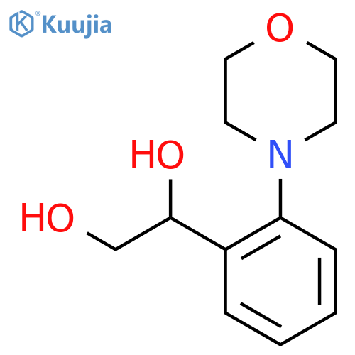 1-2-(morpholin-4-yl)phenylethane-1,2-diol structure