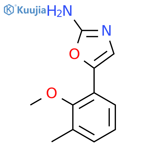 5-(2-methoxy-3-methylphenyl)-1,3-oxazol-2-amine structure