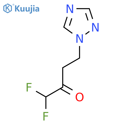 1,1-difluoro-4-(1H-1,2,4-triazol-1-yl)butan-2-one structure