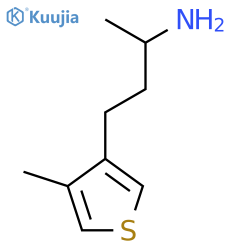 4-(4-methylthiophen-3-yl)butan-2-amine structure