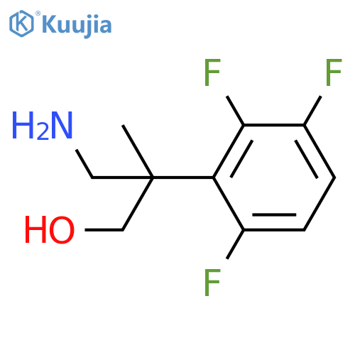 3-amino-2-methyl-2-(2,3,6-trifluorophenyl)propan-1-ol structure