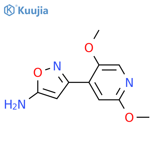 3-(2,5-dimethoxypyridin-4-yl)-1,2-oxazol-5-amine structure