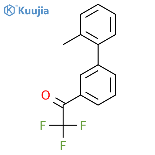 2,2,2-trifluoro-1-3-(2-methylphenyl)phenylethan-1-one structure