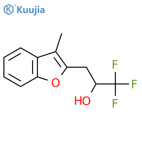 1,1,1-trifluoro-3-(3-methyl-1-benzofuran-2-yl)propan-2-ol structure