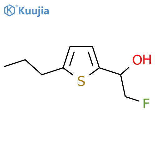 2-fluoro-1-(5-propylthiophen-2-yl)ethan-1-ol structure
