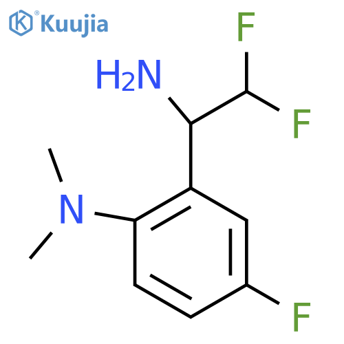 2-(1-amino-2,2-difluoroethyl)-4-fluoro-N,N-dimethylaniline structure