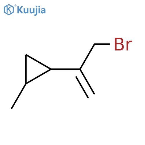 1-(3-bromoprop-1-en-2-yl)-2-methylcyclopropane structure