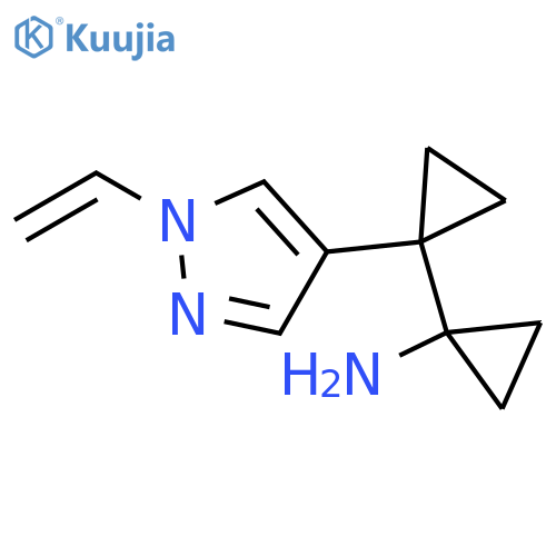 1-1-(1-ethenyl-1H-pyrazol-4-yl)cyclopropylcyclopropan-1-amine structure