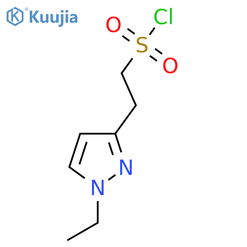2-(1-ethyl-1H-pyrazol-3-yl)ethane-1-sulfonyl chloride structure
