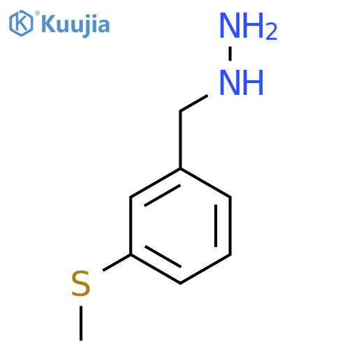 {3-(methylsulfanyl)phenylmethyl}hydrazine structure