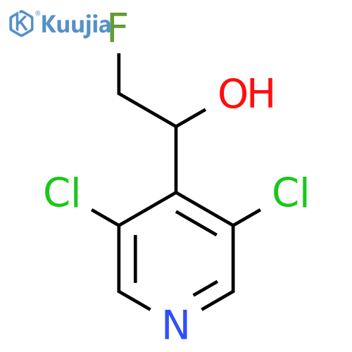 1-(3,5-dichloropyridin-4-yl)-2-fluoroethan-1-ol structure