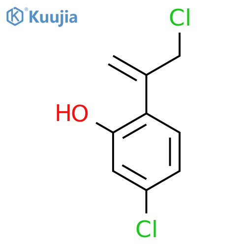 5-chloro-2-(3-chloroprop-1-en-2-yl)phenol structure