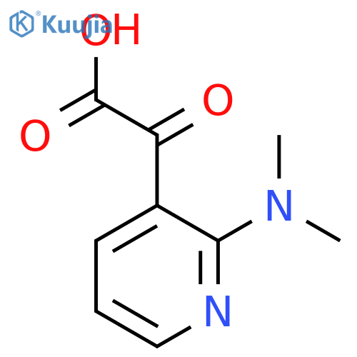 2-2-(dimethylamino)pyridin-3-yl-2-oxoacetic acid structure