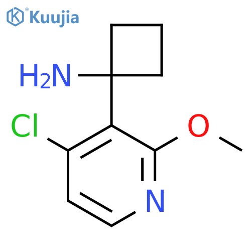 1-(4-chloro-2-methoxypyridin-3-yl)cyclobutan-1-amine structure