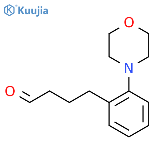 4-2-(morpholin-4-yl)phenylbutanal structure