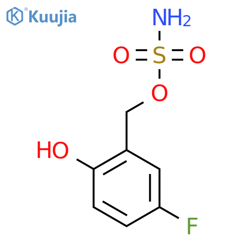 (5-fluoro-2-hydroxyphenyl)methyl sulfamate structure