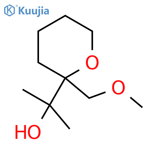 2-2-(methoxymethyl)oxan-2-ylpropan-2-ol structure