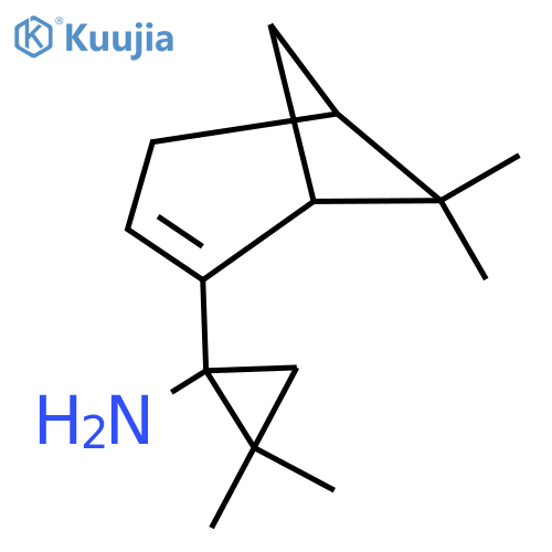 1-{6,6-dimethylbicyclo3.1.1hept-2-en-2-yl}-2,2-dimethylcyclopropan-1-amine structure