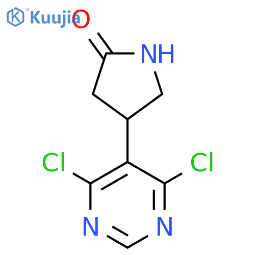 4-(4,6-dichloropyrimidin-5-yl)pyrrolidin-2-one structure