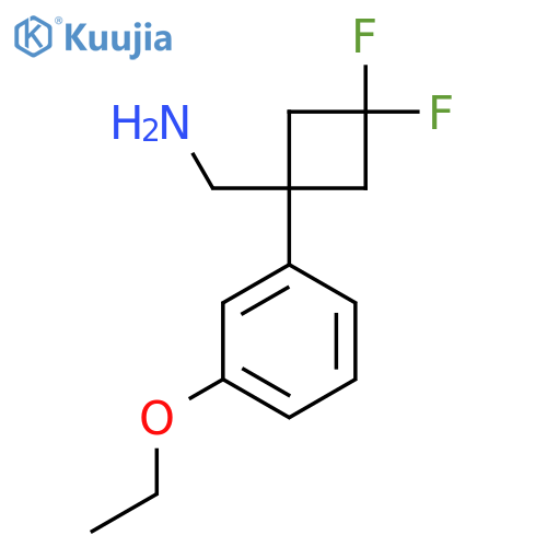 1-(3-ethoxyphenyl)-3,3-difluorocyclobutylmethanamine structure