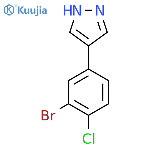 4-(3-bromo-4-chlorophenyl)-1H-pyrazole structure