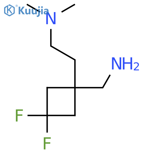 {1-2-(dimethylamino)ethyl-3,3-difluorocyclobutyl}methanamine structure