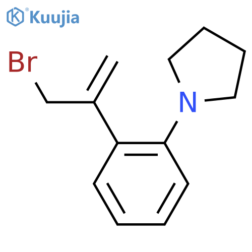 1-2-(3-bromoprop-1-en-2-yl)phenylpyrrolidine structure