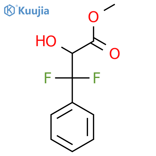 methyl 3,3-difluoro-2-hydroxy-3-phenylpropanoate structure