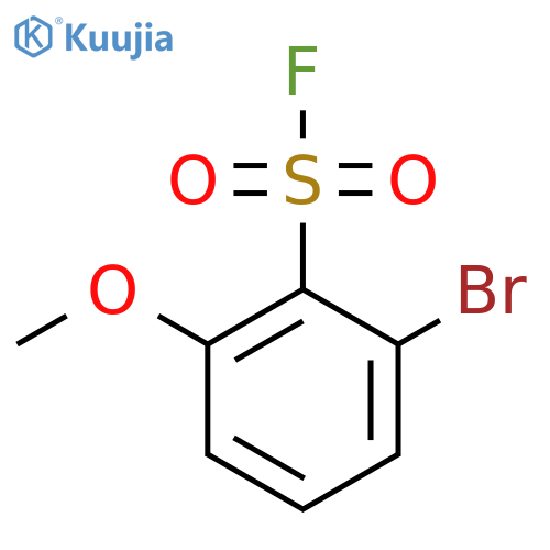 2-Bromo-6-methoxybenzene-1-sulfonyl fluoride structure