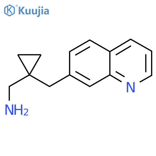 {1-(quinolin-7-yl)methylcyclopropyl}methanamine structure
