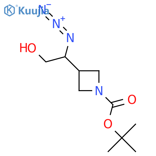 tert-butyl 3-(1-azido-2-hydroxyethyl)azetidine-1-carboxylate structure