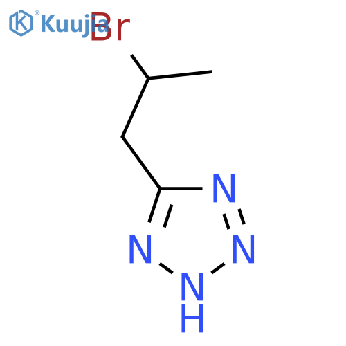 5-(2-bromopropyl)-1H-1,2,3,4-tetrazole structure