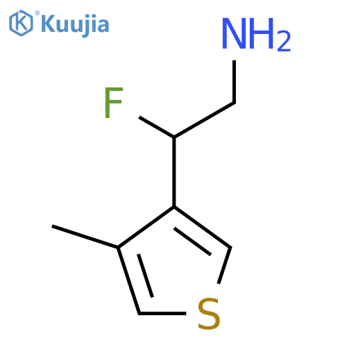 2-fluoro-2-(4-methylthiophen-3-yl)ethan-1-amine structure