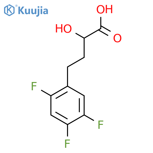 2-hydroxy-4-(2,4,5-trifluorophenyl)butanoic acid structure
