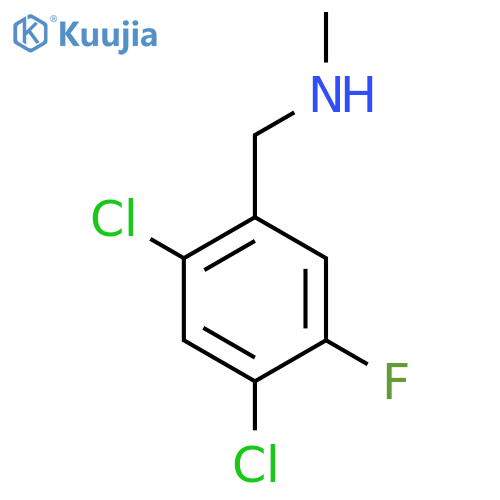(2,4-dichloro-5-fluorophenyl)methyl(methyl)amine structure