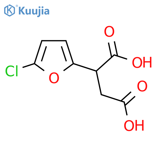 2-(5-chlorofuran-2-yl)butanedioic acid structure