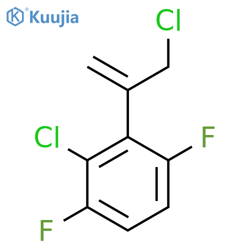 2-chloro-3-(3-chloroprop-1-en-2-yl)-1,4-difluorobenzene structure
