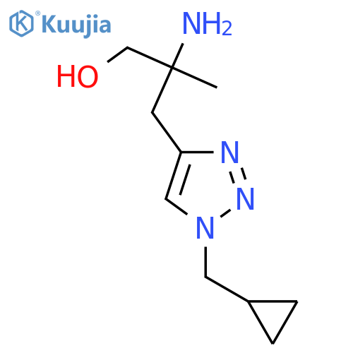 2-amino-3-1-(cyclopropylmethyl)-1H-1,2,3-triazol-4-yl-2-methylpropan-1-ol structure