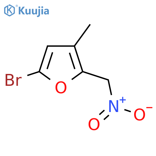 5-bromo-3-methyl-2-(nitromethyl)furan structure