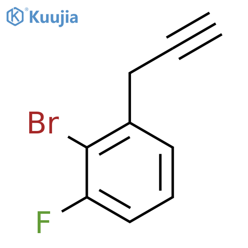 2-bromo-1-fluoro-3-(prop-2-yn-1-yl)benzene structure