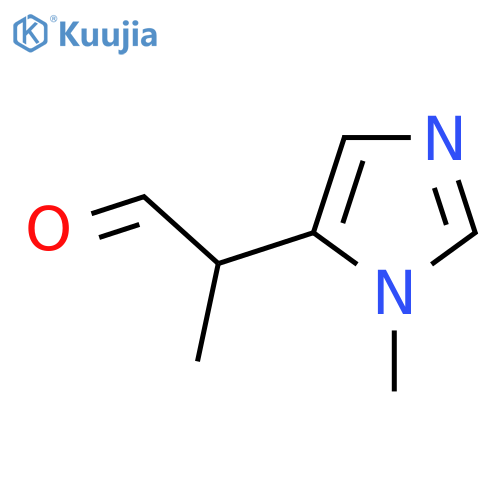 2-(1-methyl-1H-imidazol-5-yl)propanal structure