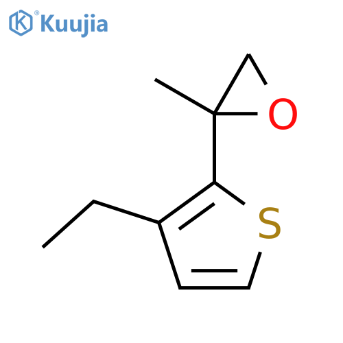 2-(3-ethylthiophen-2-yl)-2-methyloxirane structure