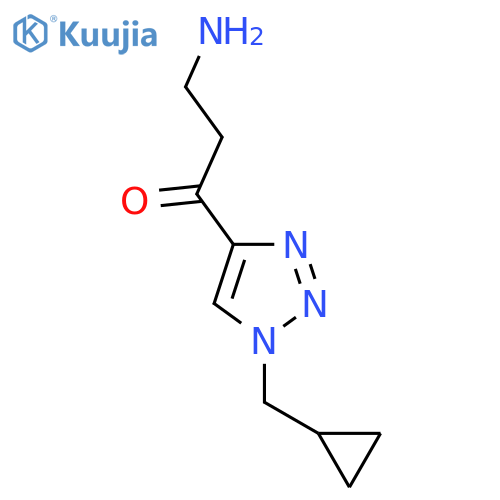 3-amino-1-1-(cyclopropylmethyl)-1H-1,2,3-triazol-4-ylpropan-1-one structure
