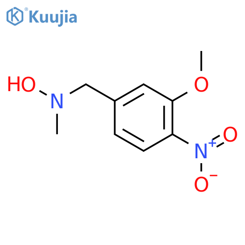 N-(3-methoxy-4-nitrophenyl)methyl-N-methylhydroxylamine structure