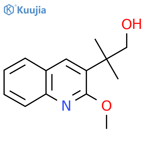 2-(2-methoxyquinolin-3-yl)-2-methylpropan-1-ol structure