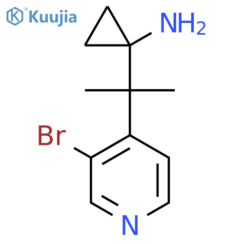 1-[2-(3-Bromopyridin-4-yl)propan-2-yl]cyclopropan-1-amine structure