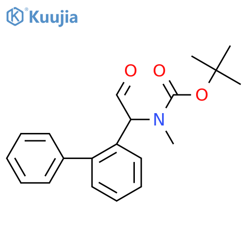 tert-butyl N-methyl-N-2-oxo-1-(2-phenylphenyl)ethylcarbamate structure