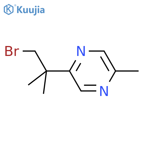 2-(1-bromo-2-methylpropan-2-yl)-5-methylpyrazine structure